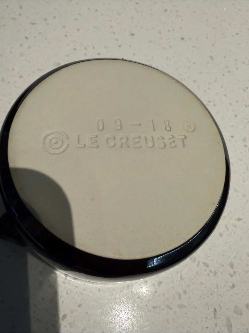 Le Creuset Black Enamel Cast Iron Lid with Knob